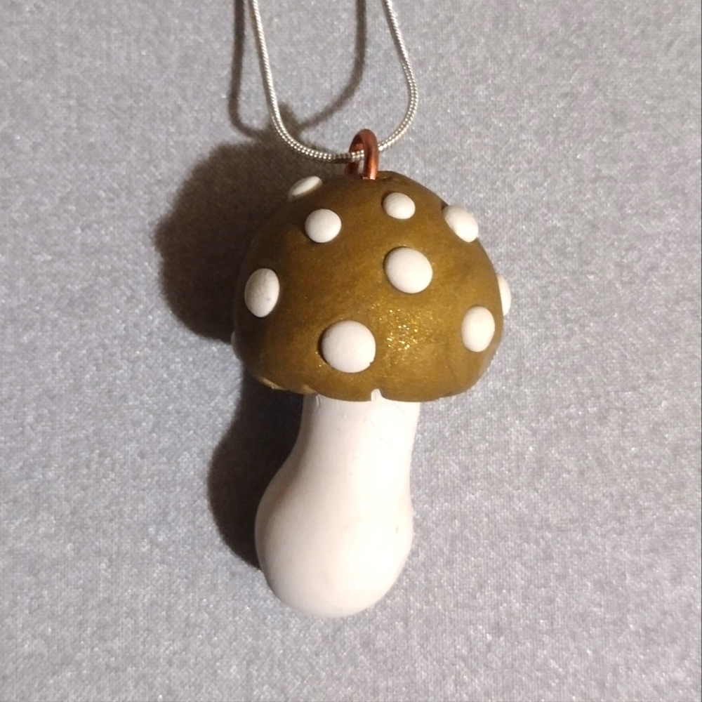 Mushroom necklace